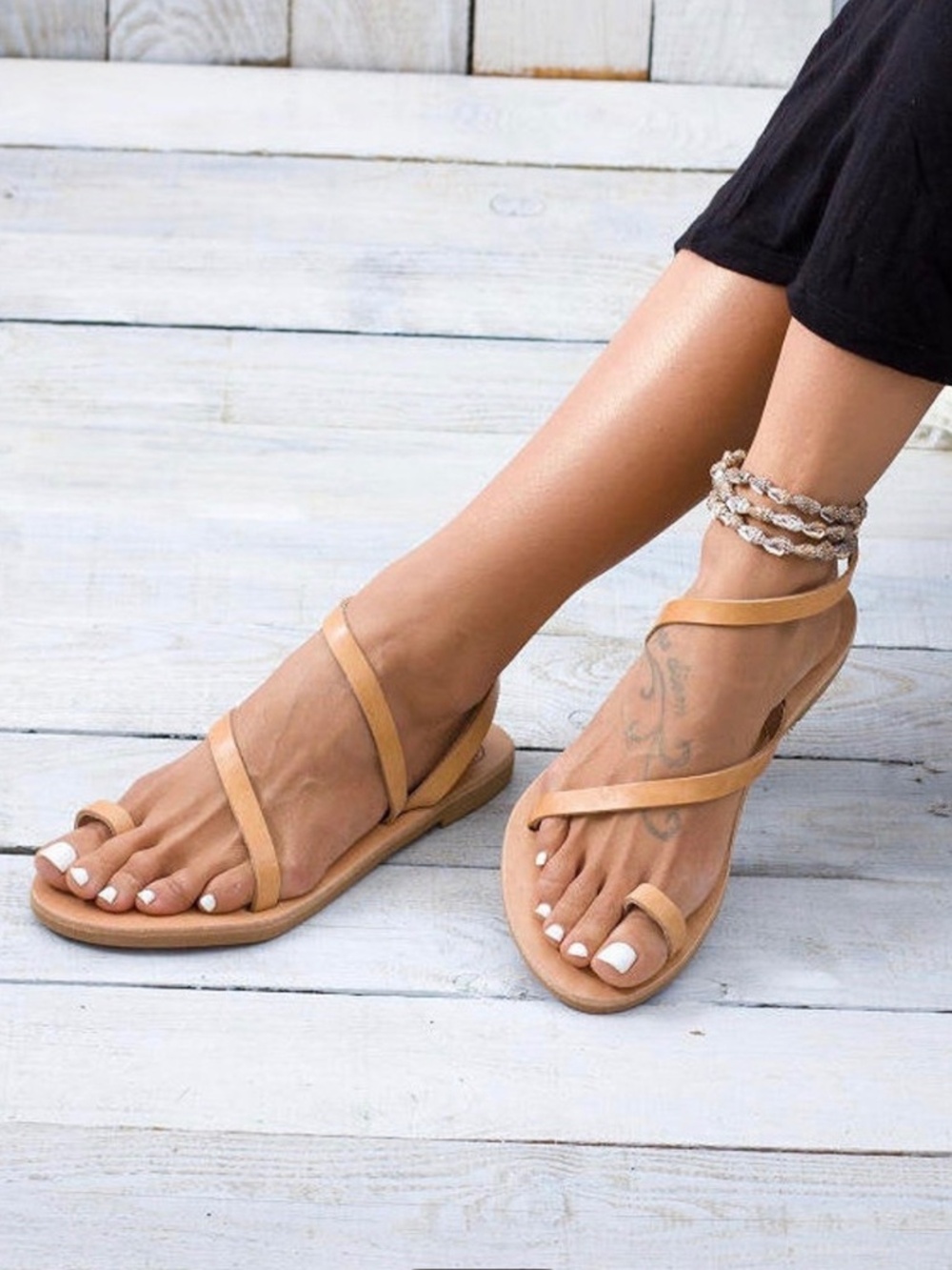 NEW Handmade Greek Leather Sandals | Syros | Ancient Greek Dupe Sz 8